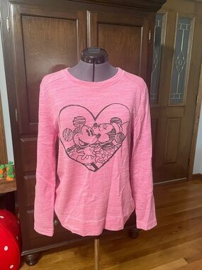 Disney Mickey and Minnie Mouse French Terry Pullover